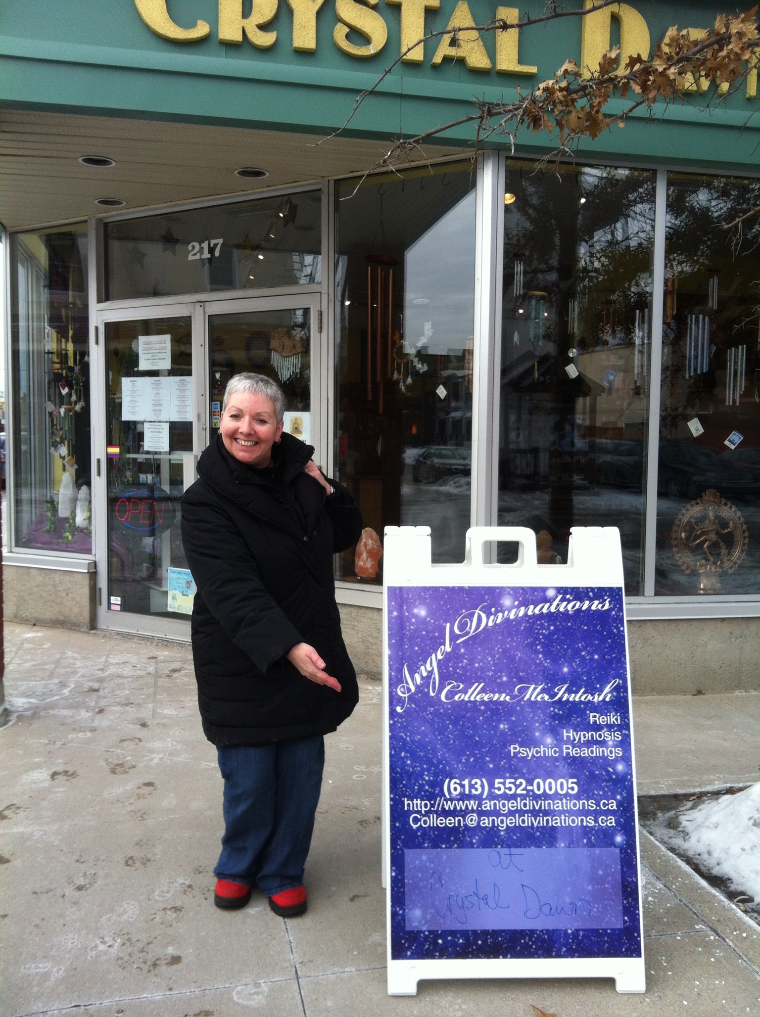 Colleen Outside Crystal Dawn